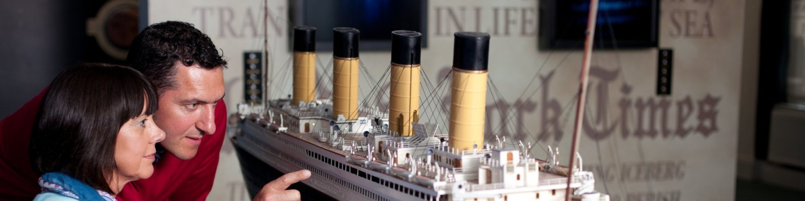 Guided Group Tours Cobh Guided tour in Cobh - viewing a miniature Titanic