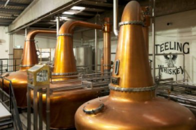 Pressure Casks in Teeling Teeilings Distillery Factory Copper Installations