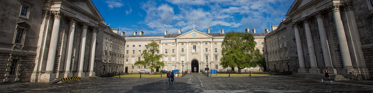 Trinity College Campus on a walking tour 