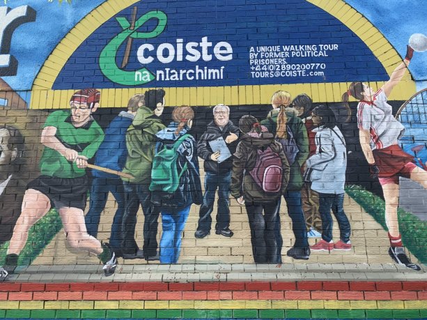 Coiste Mural on Falls Street in West Belfast