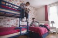 Ashfield Hostel Double Twin Room - Tourist Accommodation in Dublin Tourist Students Chatting in Hostel Room