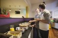 Ashfield Hostel Complimentary Breakfast Tourist Residents Enjoying Continental Breakfast in Hostel