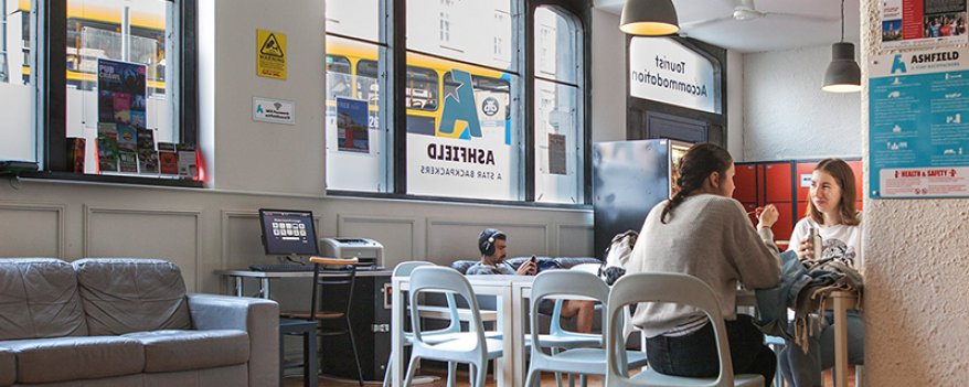 Ashfield Tourist Accommodation in Dublin - Common Area Tourists Chill Out in Ashfield Hostel in Dublin