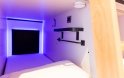 Single POD in Central Dock Hostel in Dublin Inside of a Single Pod - shelf, hanger, bad