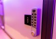 Security Locker Features - Capsule Hostel Dublin combination lock on the security locker in the pod hostel in Dublin