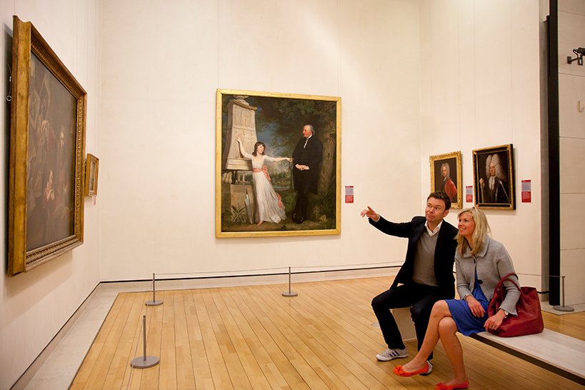 Culture Night Dublin People at the National Gallery of Ireland During the Culture Night