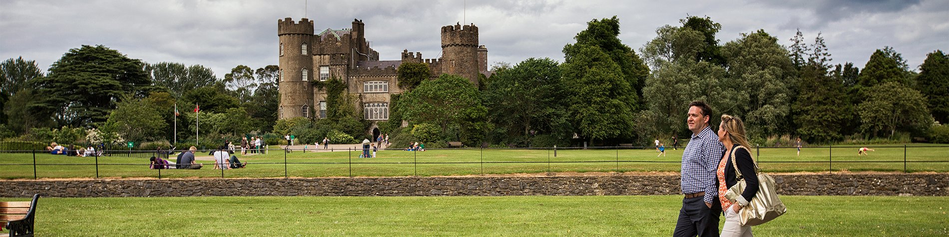 Suburbs Dublin Bay Ireland Castle in suburbs around Dublin